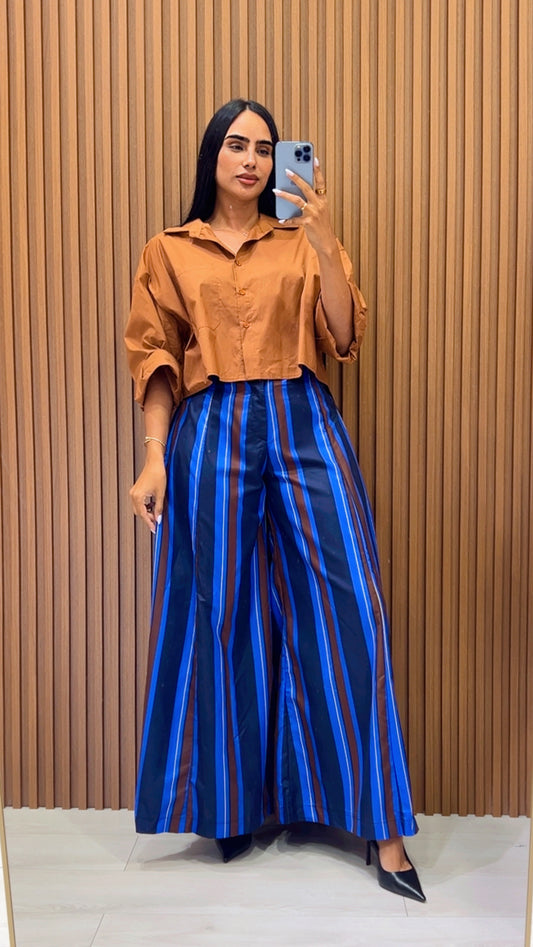 Stripe Palazo Pants